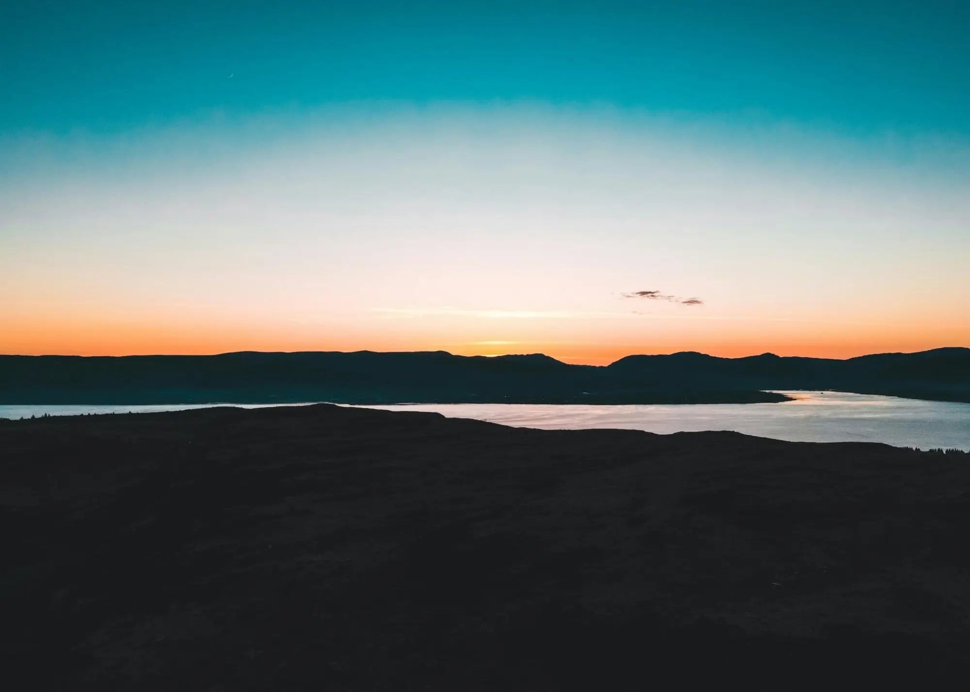 Blue sky sunset landscape poster in Programme Management Risk Office